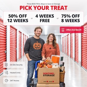 Sentinel Storage  - Surrey Promotion