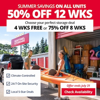 Sentinel Storage  - Surrey Promotion