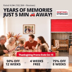 Sentinel Storage  - Surrey Promotion